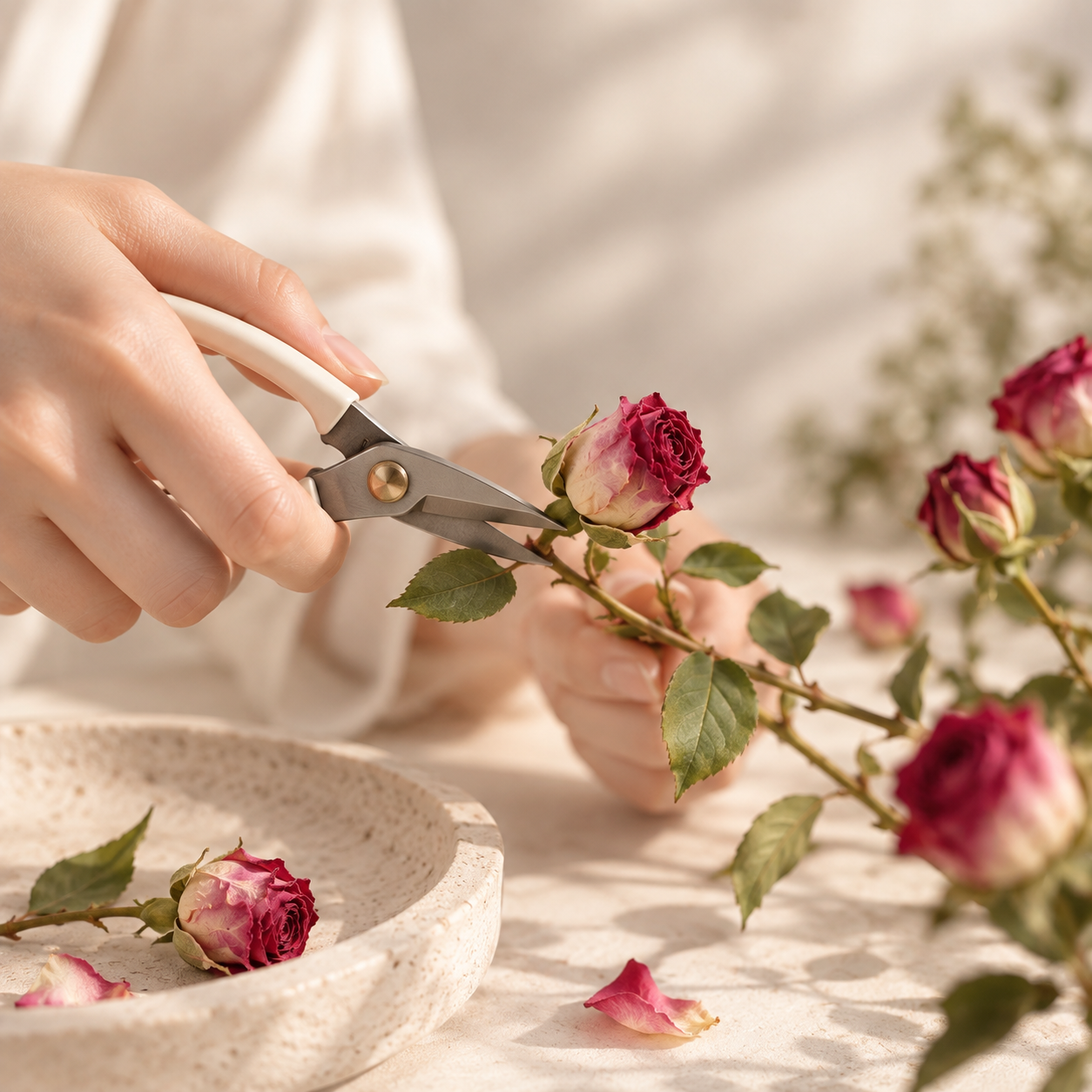 Real botanicals being gathered for NatureLuxe jewelry
