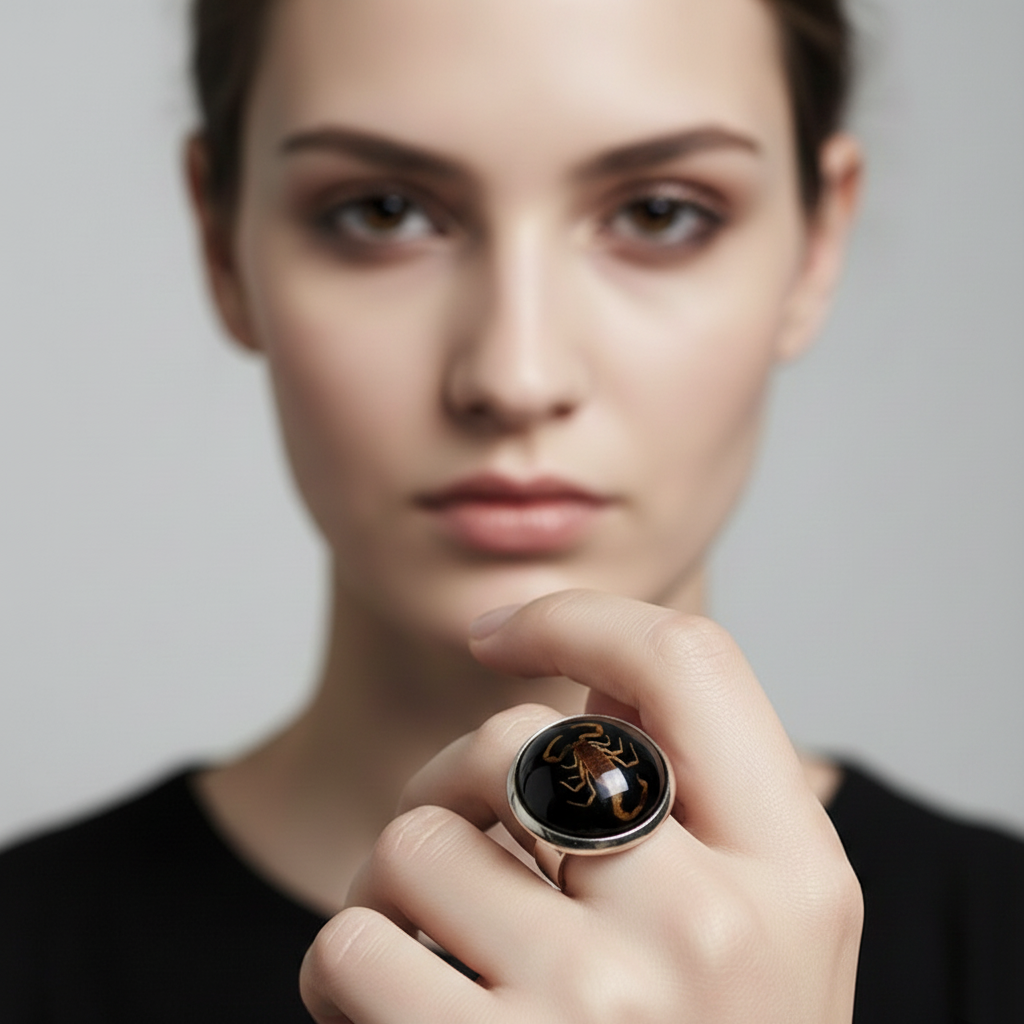 scorpion resin dome ring real scorpion inside scorpion resin dome ring real scorpion inside